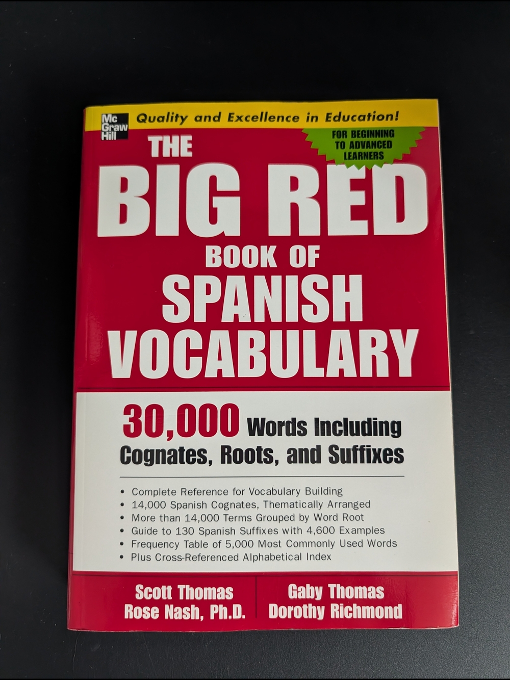 The Big Red Book of Spanish Vocabulary - Red